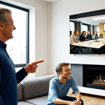 Community Meeting**

"A friendly community meeting in a modern apartment building common room. Residents are gathered, fully clothed in casual, appropriate attire, listening to a public manager. Focus on positive interaction and open communication. The manager is pointing to a presentation slide on a screen. Interior setting, well-lit, clean and organized. 'Safe for work', 'appropriate content', 'fully clothed', 'professional', 'modest', 'family-friendly', perfect anatomy, correct proportions, natural pose, well-formed hands, proper finger count, natural body proportions, high quality."

**