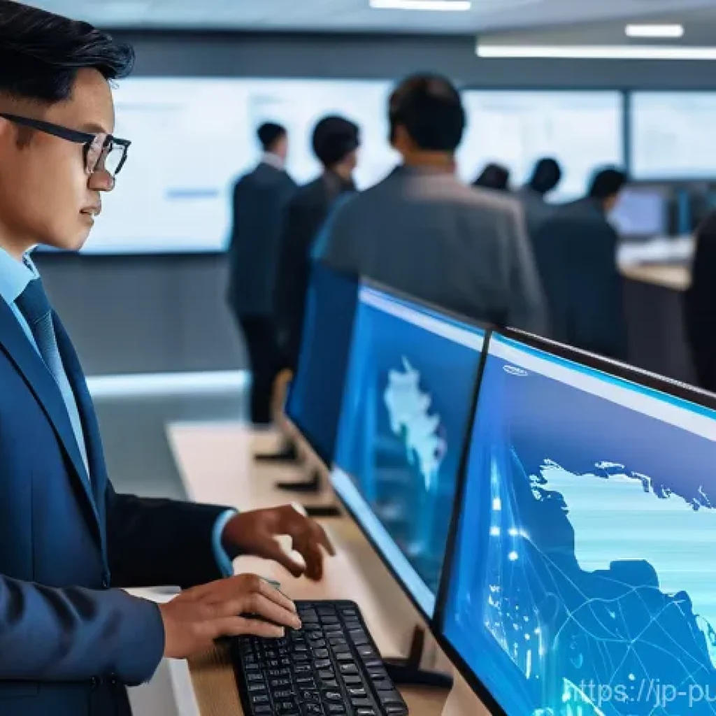 공공관리사 직무에서의 윤리적 문제와 해결 방법 - **Prompt 1: Digital Ethics in Public Service**
    "A vibrant, high-tech government office bustling ...