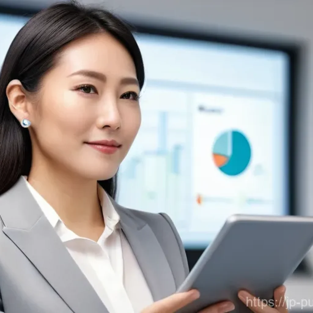 공공관리사 자격증으로 가능한 직무 변화와 도전 - **Professional Growth and Expertise in a Modern Office Setting**
A confident Japanese woman in h...