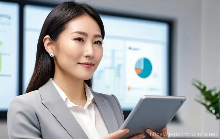 공공관리사 자격증으로 가능한 직무 변화와 도전 - **Professional Growth and Expertise in a Modern Office Setting**
    A confident Japanese woman in h...
