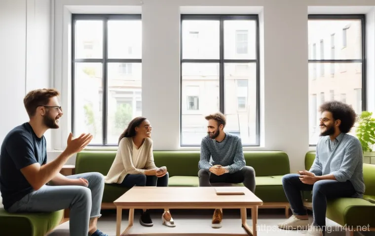 공공관리사 자격증을 활용한 개인 성장 사례 - Image Prompt 1: Harmonious Communication and Diverse Perspectives**