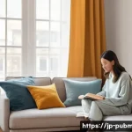 공공관리사 실무에서 자주 발생하는 문제 해결 사례 - **Prompt:** A serene and cozy apartment living room bathed in soft, natural light. A young adult wom...