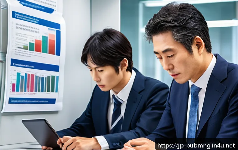 공공관리사 실무에서 자주 발생하는 윤리적 문제 - A professional Japanese government office scene showing a diverse group of civil servants in modern ...