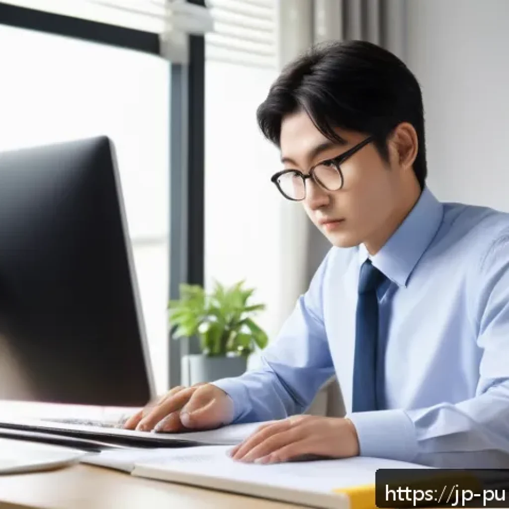 공공관리사와 관련된 국제 자격증의 비교 - A professional Japanese office worker studying diligently at a modern desk, surrounded by textbooks ...
