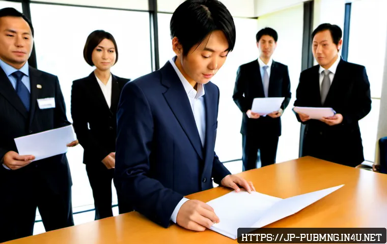 공공관리사 자격증의 경쟁력 - Photorealistic modern Japanese municipal office, confident young Japanese public management professi...