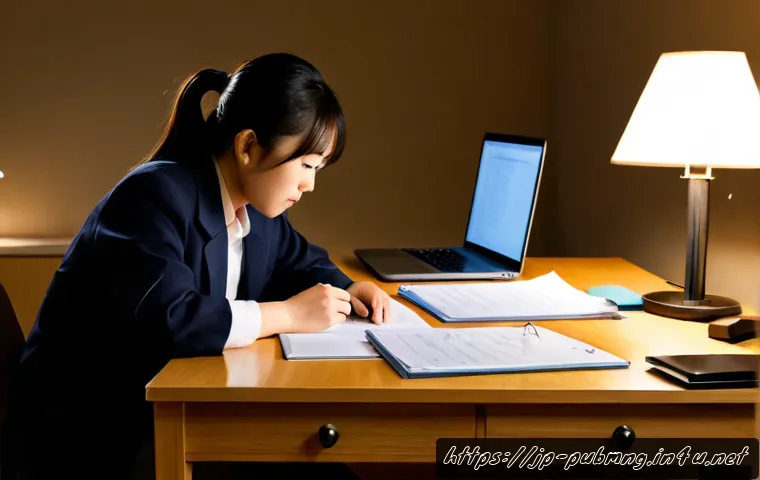 공공관리사 시험 준비 중 겪는 어려움과 해결책 - Photorealistic Japanese adult exam candidate studying for a public administration certification at a...