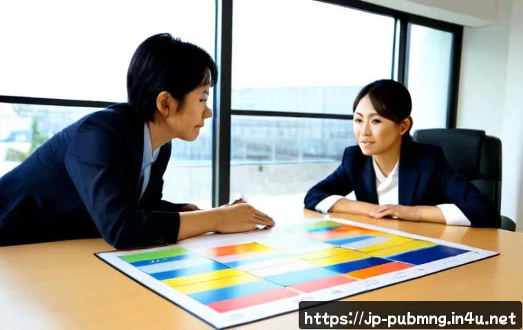공공관리사 실무에서 필요한 프로젝트 관리 기술 - Photorealistic Japanese municipal project manager leading a small diverse team around a clean confer...